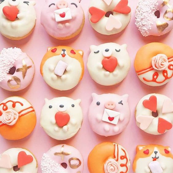  Cute colorful donuts with donuts by Vickie Liu via Instagram 